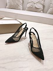 Christian Louboutin Follies Strass Black Sling 70mm Pumps - 2