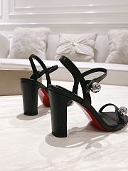 Christian Louboutin Atmospheria 85 Nappa Black Sandal - 5