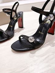 Christian Louboutin Atmospheria 85 Nappa Black Sandal - 2