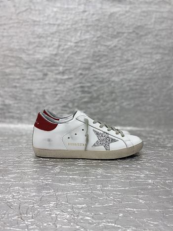 Golden Goose Superstar Sneakers White Red