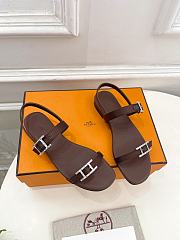 Hermes Sandales Cristal Brown - 1