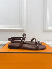 Hermes Sandales Cristal Brown - 4