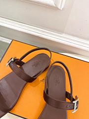 Hermes Sandales Cristal Brown - 3