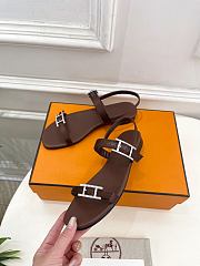 Hermes Sandales Cristal Brown - 2