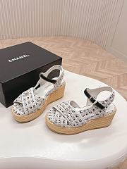 Chanel Black White Sandal 02 - 1