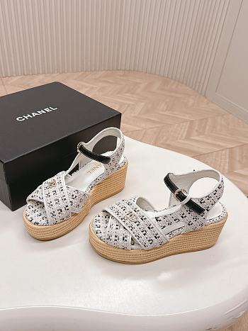 Chanel Black White Sandal 02