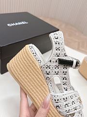 Chanel Black White Sandal 02 - 4