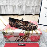 Dolce & Gabbana Vally Leopard-print Ballet Flats Velvet - 5