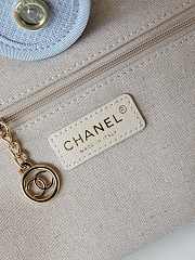 Chanel Shopping Tote Deauville Blue Bag 33cm - 2