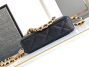 Chanel Black Caviar Gold 18x11x4cm - 6