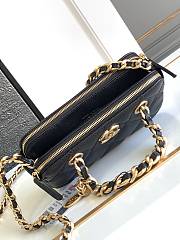 Chanel Black Caviar Gold 18x11x4cm - 4