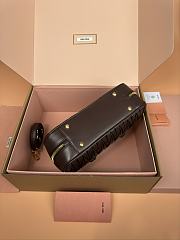 Miu Miu Arcadie Nappa Leather Tote Bag Brown 27x12x9cm - 6