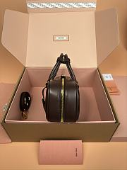 Miu Miu Arcadie Nappa Leather Tote Bag Brown 27x12x9cm - 5