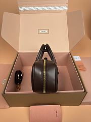 Miu Miu Arcadie Nappa Leather Tote Bag Brown 27x12x9cm - 2