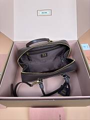 Miu Miu Arcadie Nappa Leather Tote Bag Brown 27x12x9cm - 3
