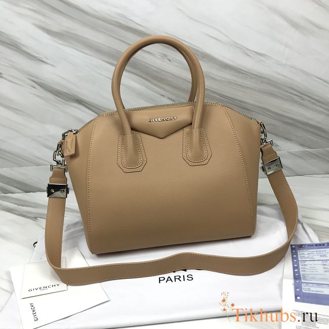 Givenchy Mini Antigona Beige Leather 23x27x13cm - 1