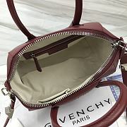 Givenchy Mini Antigona Red Wine Leather 23x27x13cm - 6