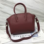 Givenchy Mini Antigona Red Wine Leather 23x27x13cm - 2