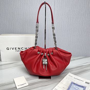 Givenchy Kenny Bag Shoulder Bag Red 32x22x17cm