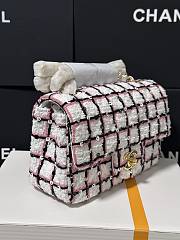 Chanel Flap Bag Multicolor White 20cm - 5