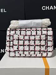 Chanel Flap Bag Multicolor White 20cm - 4