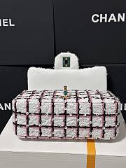 Chanel Flap Bag Multicolor White 20cm - 3