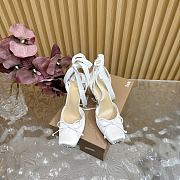 Christian Louboutin Cassia Lace Up 100mm White Pumps - 4