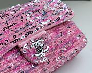 Chanel Flap Bag Sequins Pink 20x15x7cm - 2