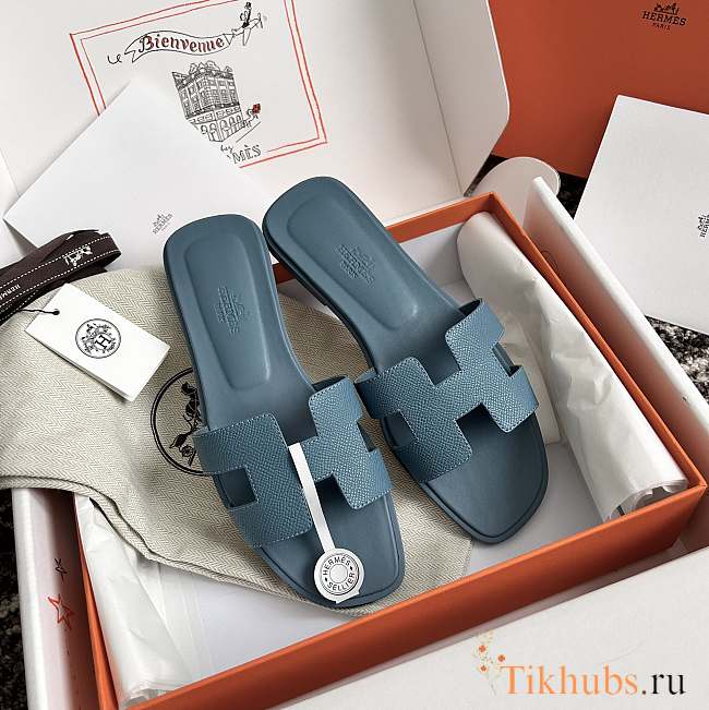 Hermes Oran Blue Slides 03 - 1