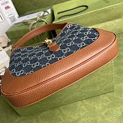 Gucci Jackie Bag Denim Brown 28x19x4.5cm - 4