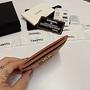 Chanel 19 Card Holder Brown 7.5 × 11.2 × 0.5 cm - 5