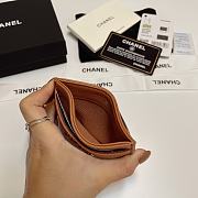 Chanel 19 Card Holder Brown 7.5 × 11.2 × 0.5 cm - 4