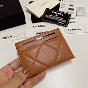 Chanel 19 Card Holder Brown 7.5 × 11.2 × 0.5 cm - 3