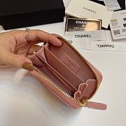 Chanel 19 Zip Coin Pink Lambskin 11.5x8cm - 3