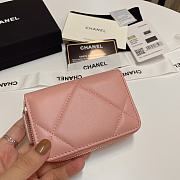 Chanel 19 Zip Coin Pink Lambskin 11.5x8cm - 2