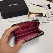 Chanel 19 Zip Coin Black Lambskin 11.5x8cm - 5