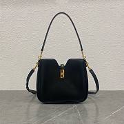 Celine Small Camille 16 Soft Bag Black 24.5x21.5x5cm - 1