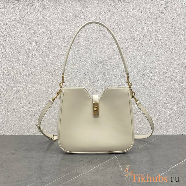 Celine Small Camille 16 Soft Bag White 24.5x21.5x5cm - 1