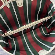 Gucci GG Emblem Medium Tote Bag Beige 38x25x15cm - 6
