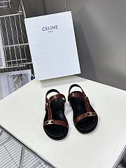 Celine Black Red Sandal - 1