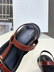 Celine Black Red Sandal - 5