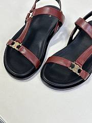 Celine Black Red Sandal - 3