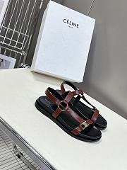 Celine Black Red Sandal - 4