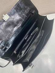 Prada Medium Leather Handbag Black 32x16.5x10cm - 6