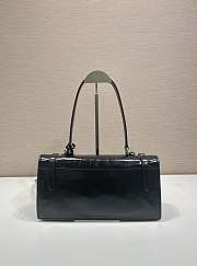 Prada Medium Leather Handbag Black 32x16.5x10cm - 3