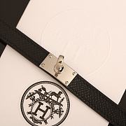 Hermes Black Silver Bracelet - 3