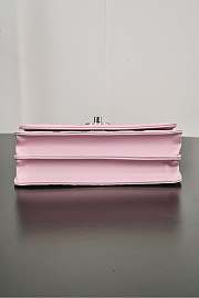 Chanel Clutch With Chain Calsfkin Light Pink Silver 18.5x11x6cm - 5