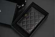 Chanel Wallet Black Caviar Gold 14x10x1.5cm - 1