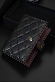 Chanel Wallet Black Caviar Gold 14x10x1.5cm - 2