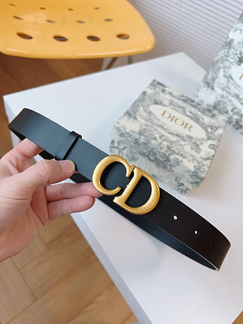 Dior Black Belt 3cm